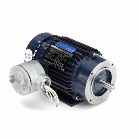 Leeson Explosion Proof Motor, 1.50 HP, 3 phase, 1800 RPM, 230/460 V, 145TC Frame, EPFC C362A